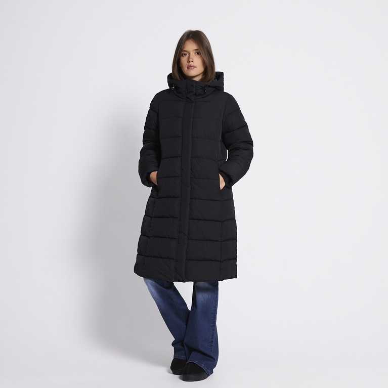 Long puffer jacket "Penny" Black